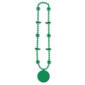 36" Soccer Beads w/ Custom Direct Pad Printed Imprint on a Hook Medallion